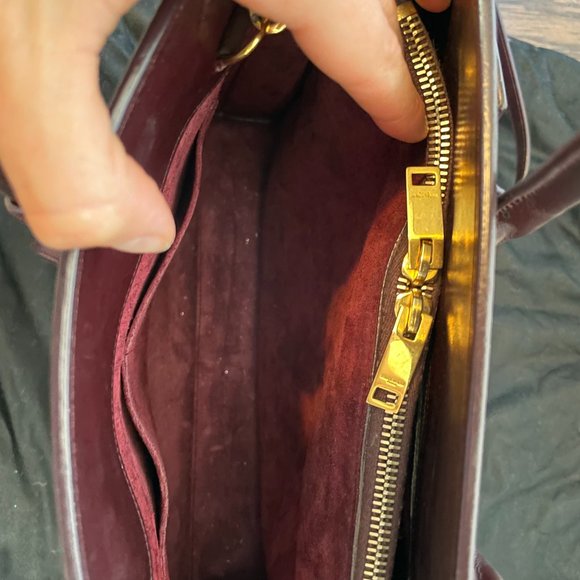YSL Saint Laurent Sac de Jour Small Bordeaux Bag - Picture 12 of 16